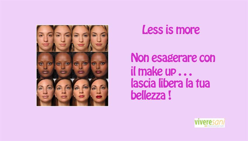 Belle anche senza trucco Belle anche senza trucco